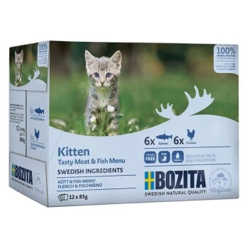 BOZITA Kitten Multibox Lachs Huhn 12x85g 1 BOZITA Kitten Multibox Lachs Huhn 12x85g