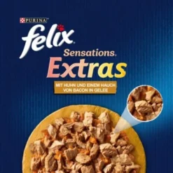 Felix Sensations Extras Gelees 26x85g Mit Huhn Und Einem Hauch Von Bacon -Geschäft Für Heimtierbedarf acc1fa71e4b94693a0005eea2c6544d0e6a79fbe 74fcf208f3936ff9e03de953bbc2026fce5d3760